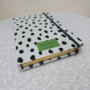 Kate Spade Black And White Polka Dot Hardcover Journal